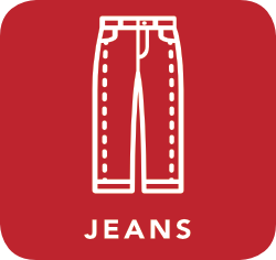 icon of jeans which are acceptable for recycling