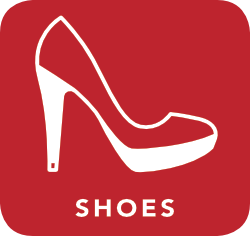 icon of shoes which are acceptable for recycling