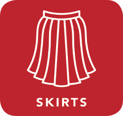 icon of skirt which is acceptable for recycling